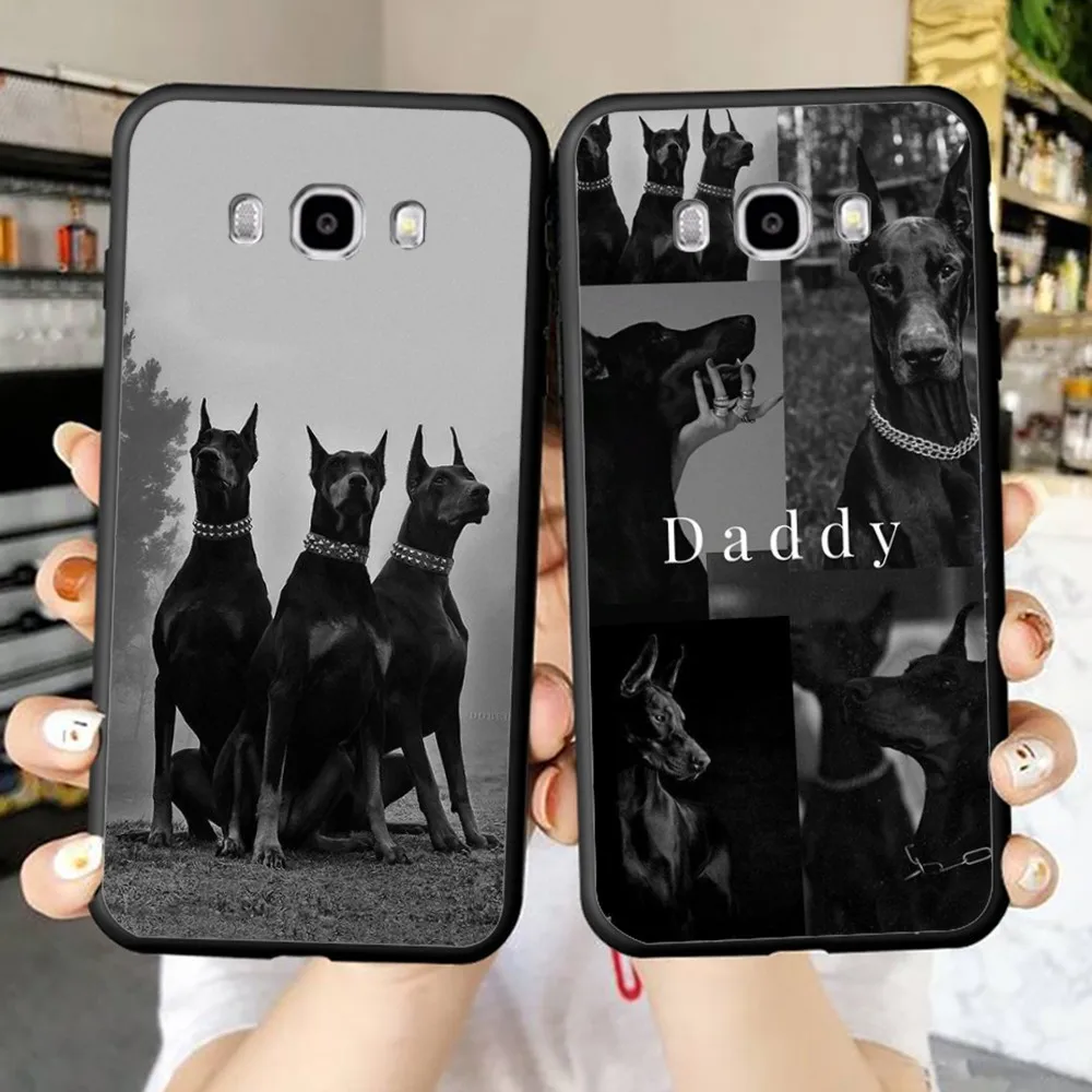 

Animal Dachshund Doberman dog Phone Case For Samsung J 7 plus 7core J7 neo J6 plus prime J6 J4 J5 Mobile Cover