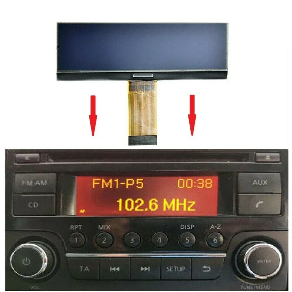 28185BH30C 28185BH30D CD Radio LCD Display For Nissan Dualis (2010-2014) 123*36 Pixel Brand New High Quality