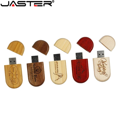 JASTER Wooden USB 2.0 Flash Drive 128GB