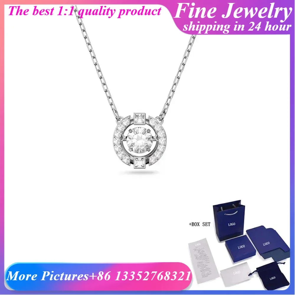 2024 Модное Женское Круглое Блестящее Ожерелье Для Танцев Высококачественные