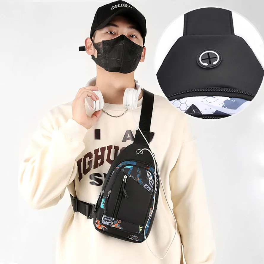 Комплект из 2 предметов крутые рюкзаки с футбольным принтом и нагрудной сумкой