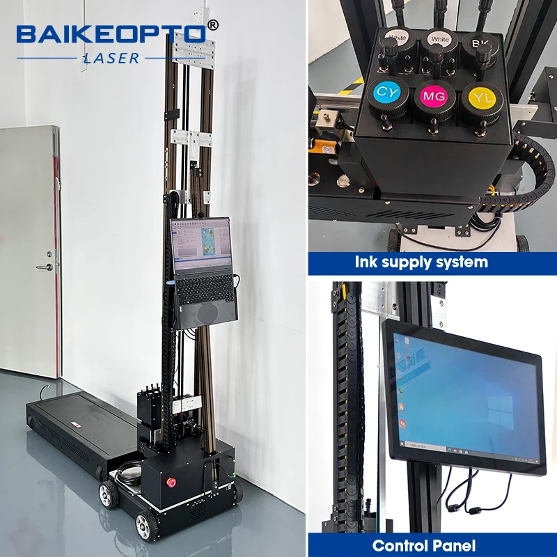 Фото BAIKEOPTO BK-UP200XS Универсальный настенный принтер для дома и коммерческого использования, для оформления стен вилл, фасадов магазинов и росписи общественных пространств №5