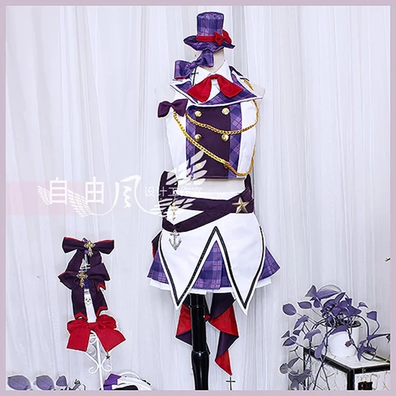 

COSLEE [Customized] Anime Azur Lane KMS Z23 Polaris SJ Uniform Party Dress Cosplay Costume Women Halloween Carnival Party Outfit