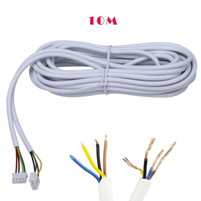 

Putec-4 copper wire Video door telephone line doorbell intercom cable Surveillance video cable (10M)