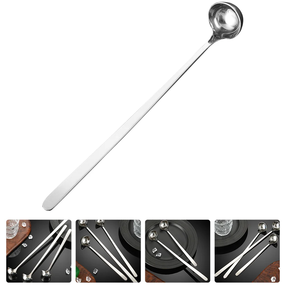 

Mixing Spoon Serving Spoons Parties Ladles Cooking Soup Stainless Steel Wok Metal Kitchen Utensils
