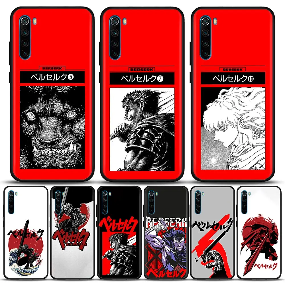 

Japan Anime Berserk Guts Comic Phone Case For Redmi K50 K40 K40S Gaming 10C 10 9T 9C 9A 9 8A 8 7A 7 6A 6 Pro Plus Xiaomi Cover