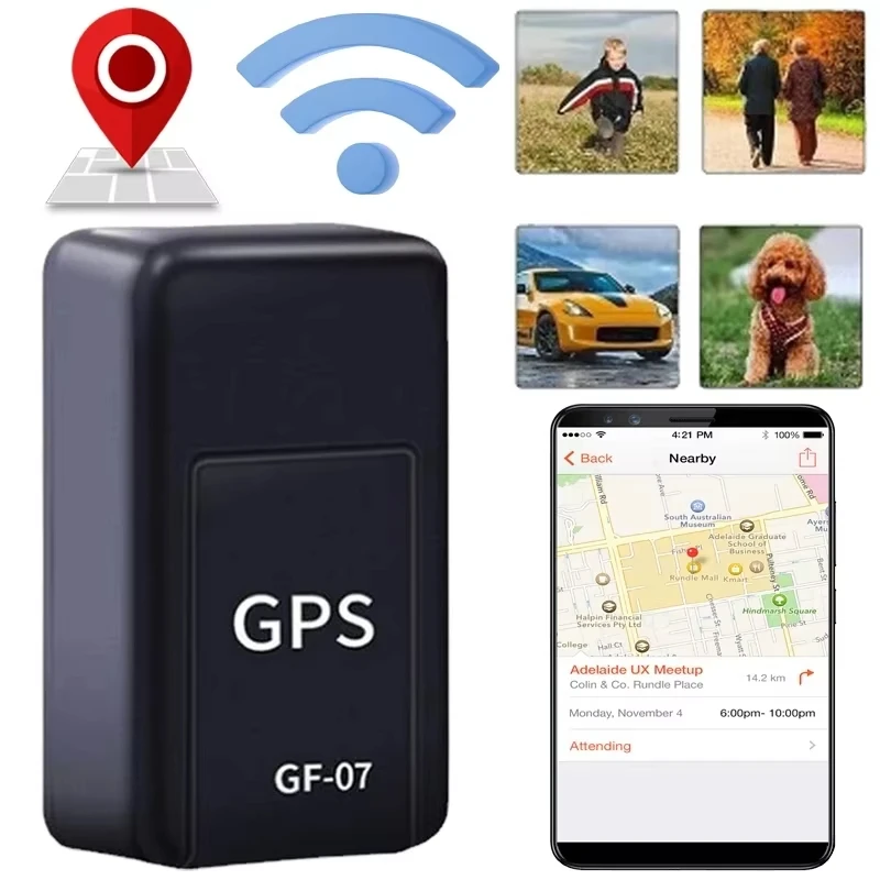 Фото GPS-локатор GF-07 Точный удобный компактный локатор для автомобиля Простота установки Удаленный точный локатор позиционирования 2025 Новый №3