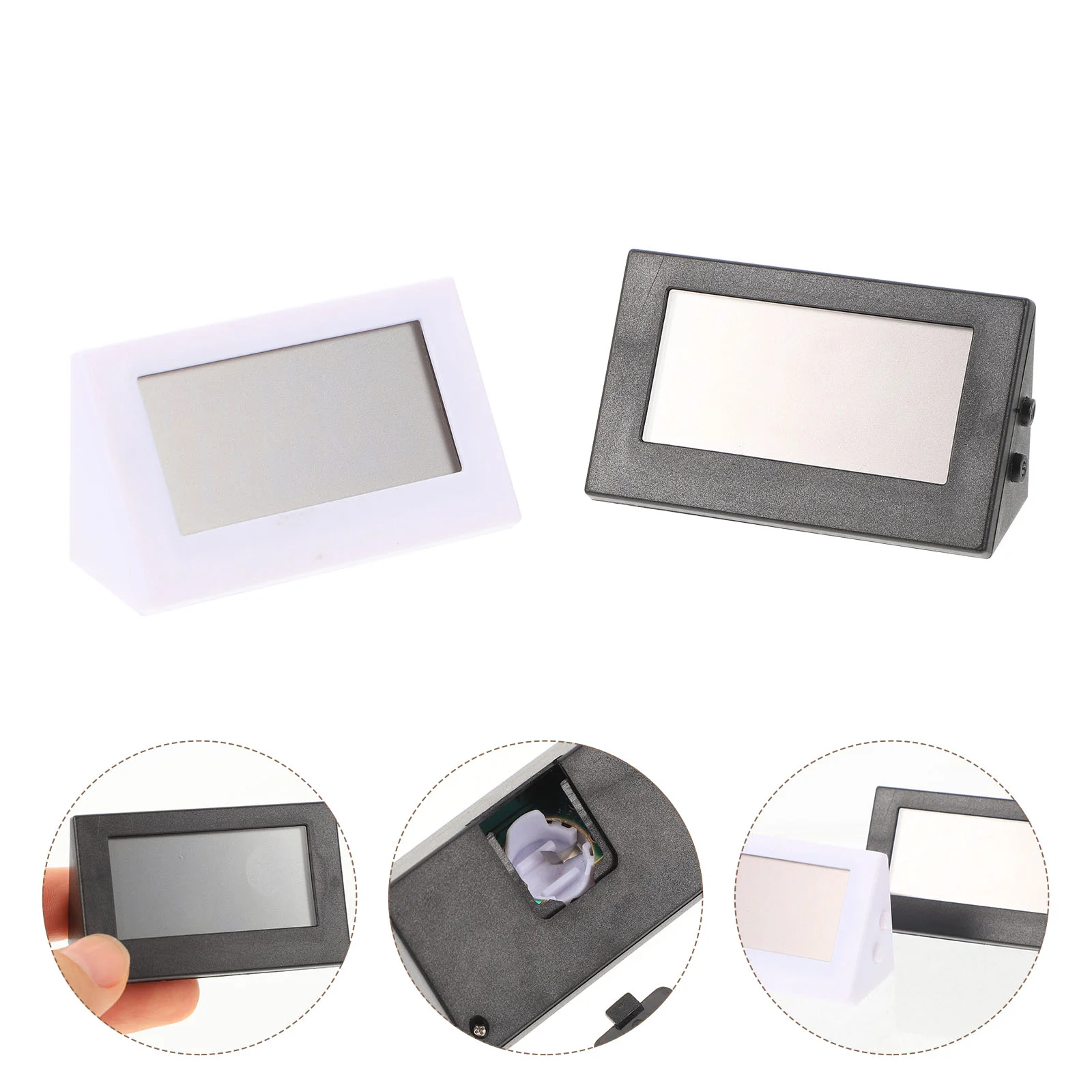 

Clock Car Digital Electronic Clocks Small Vehicle Vent Adhesive Desk Office Automotive Desktop Led Replacement Table Dash Truck