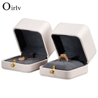 oirlv white pendant jewelry box round corner buckle jewelry gift box proposal anniversary gift for girlfriend