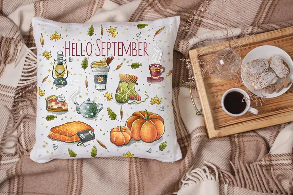 

Elements of Autumn 34-34 embroidery kits, cross stitch kits,cotton frabric DIY homefun embroidery Shop7