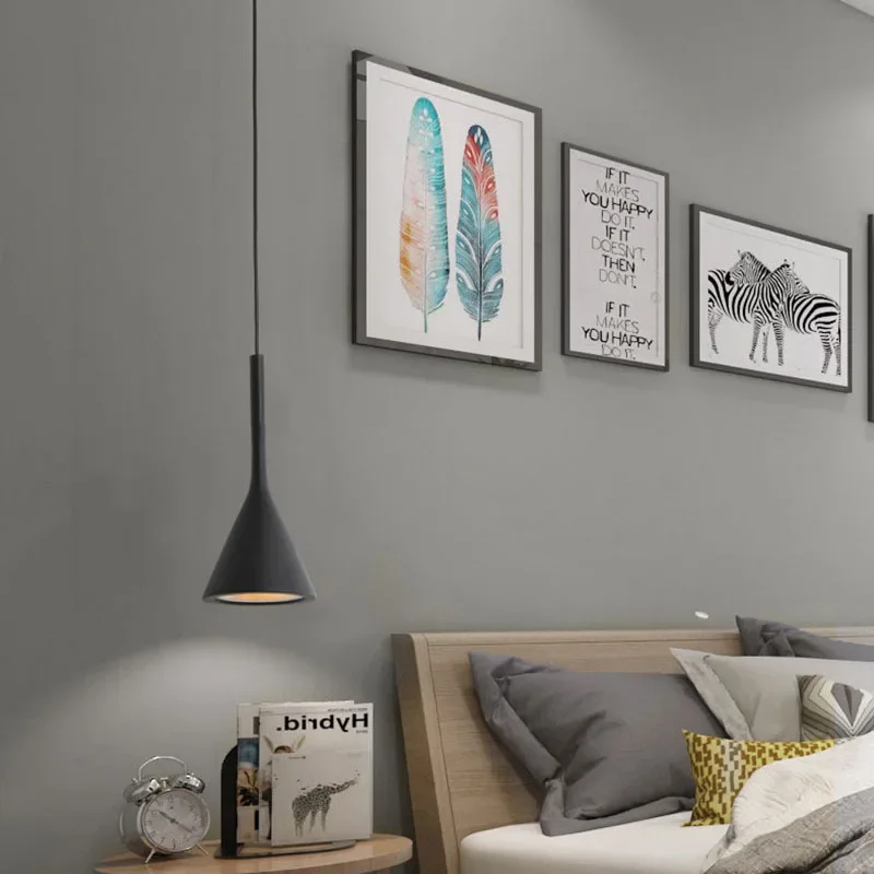 Скандинавская Подвесная лампа E27 разноцветная для гостиной столовой спальни