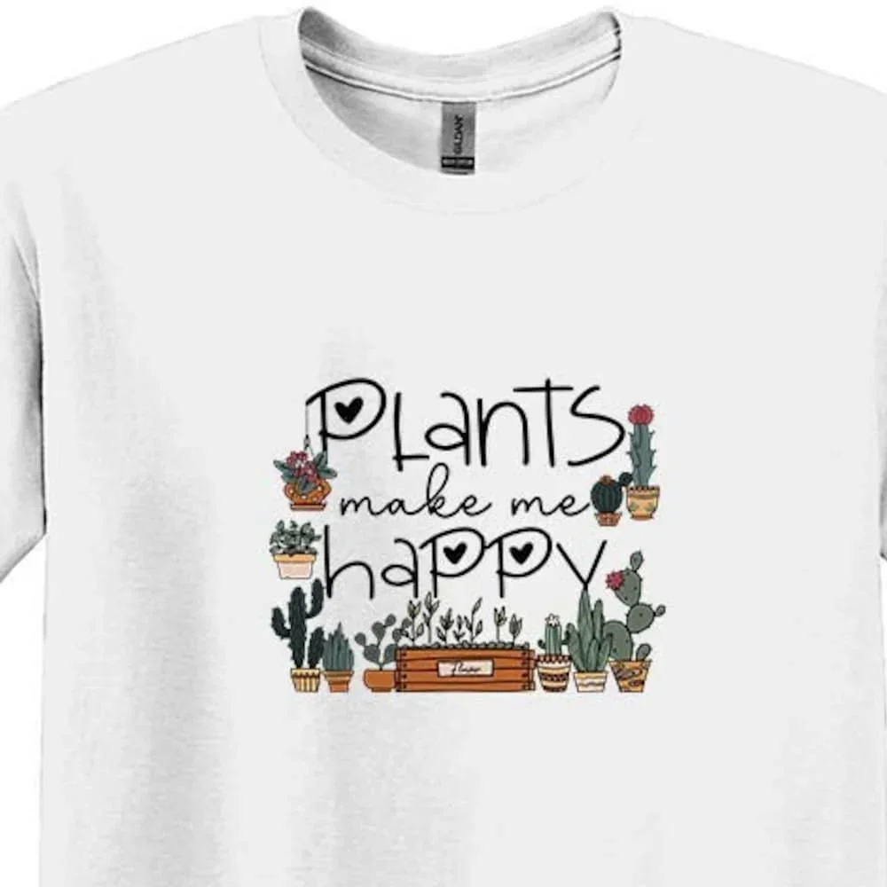 Футболка с растениями садовый любовник полевой цветок сочный кактус женские