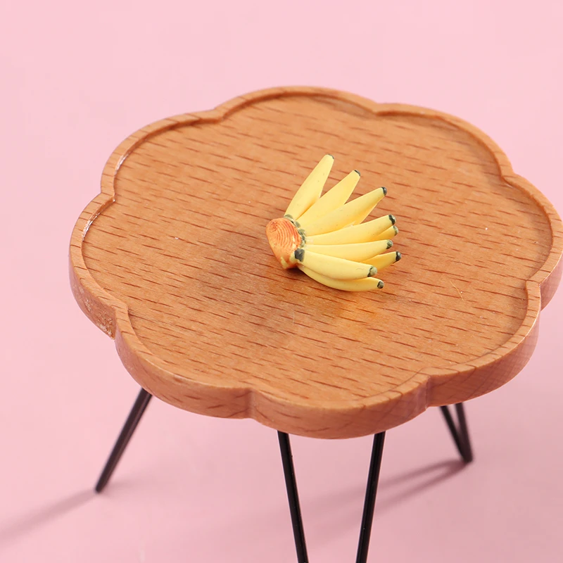 

1Bunch 1:12 Dollhouse Miniature Resin Artificial Fake Miniature Food Fruit Banana Play Dollhouse Toy Decorative Craft