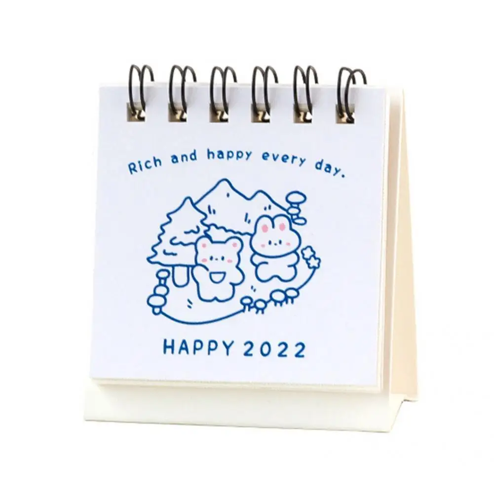 

Durable Fashion Compact Adorable Pattern Desktop Calendar Office Decor 2022 Desktop Calendar 2022 Calendar