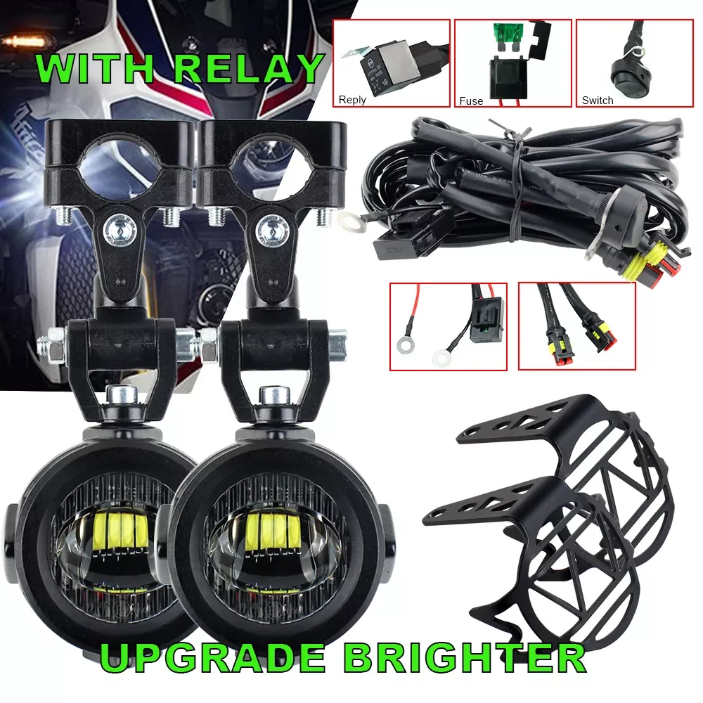 

Upgrade Brighter Lamp For BMW R1200GS F800GS F700GS F650 K1600 Motorcycle fog light Auxiliary Lights 40W 6000K