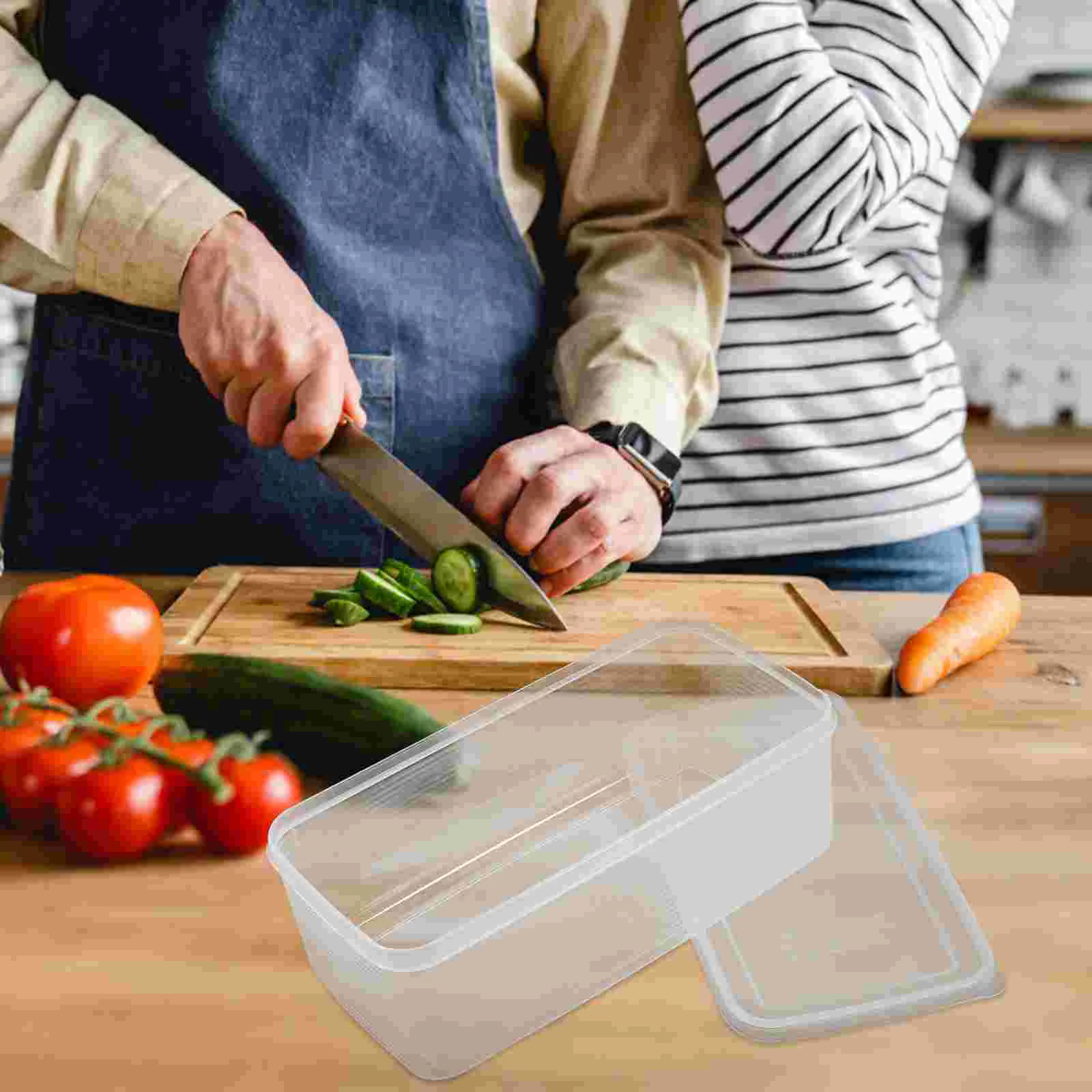 

Bread Storage Box Loaf Container Clear Plastic Dispenser Keeper Airtight Pp Homemade Food Containers Lids