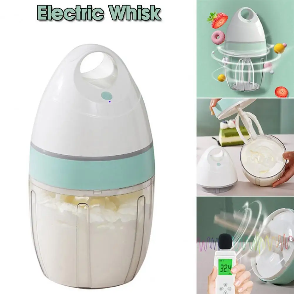 

Household Automatic Whisk Electric Milk Frother Whipped Cream Mixer USB Rechargeable Food Blender Whisk Wireless Stand Mixer