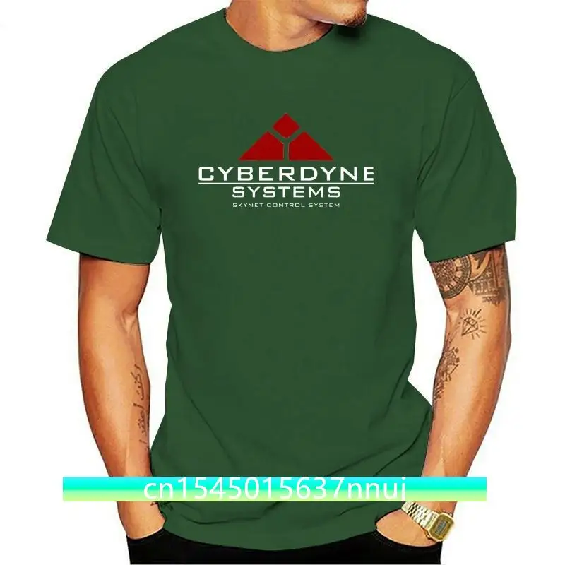 New Terminator Shirt Cyberdyne Systems Skynet Control System Front Double Side 2021 Fashion Men Short Sleeve Print Cool T S