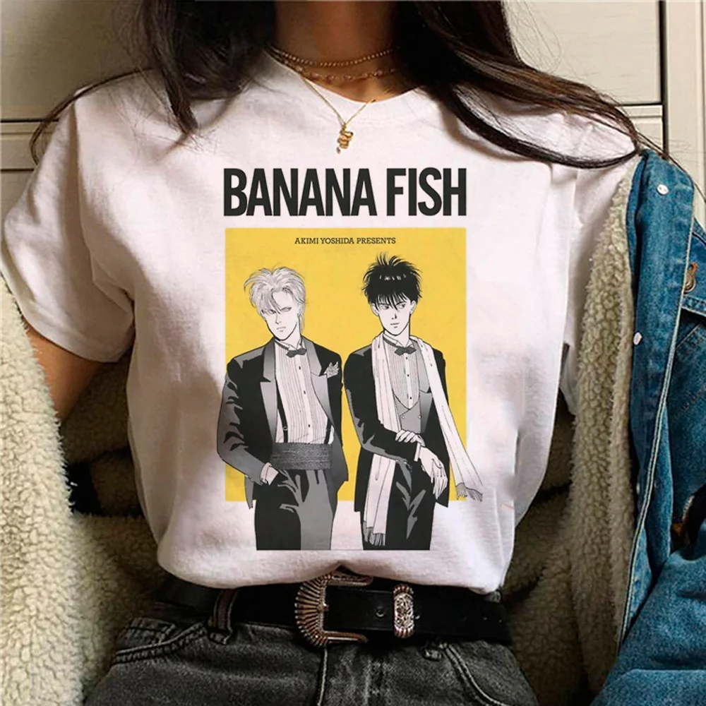 

banana fish Tee women anime Japanese comic t shirt girl streetwear clothing