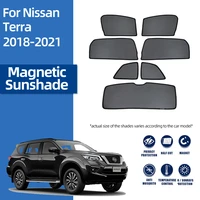 for nissan terra d23 2018 2022 magnetic car sunshade shield front windshield blind curtain rear baby side window sun shade visor