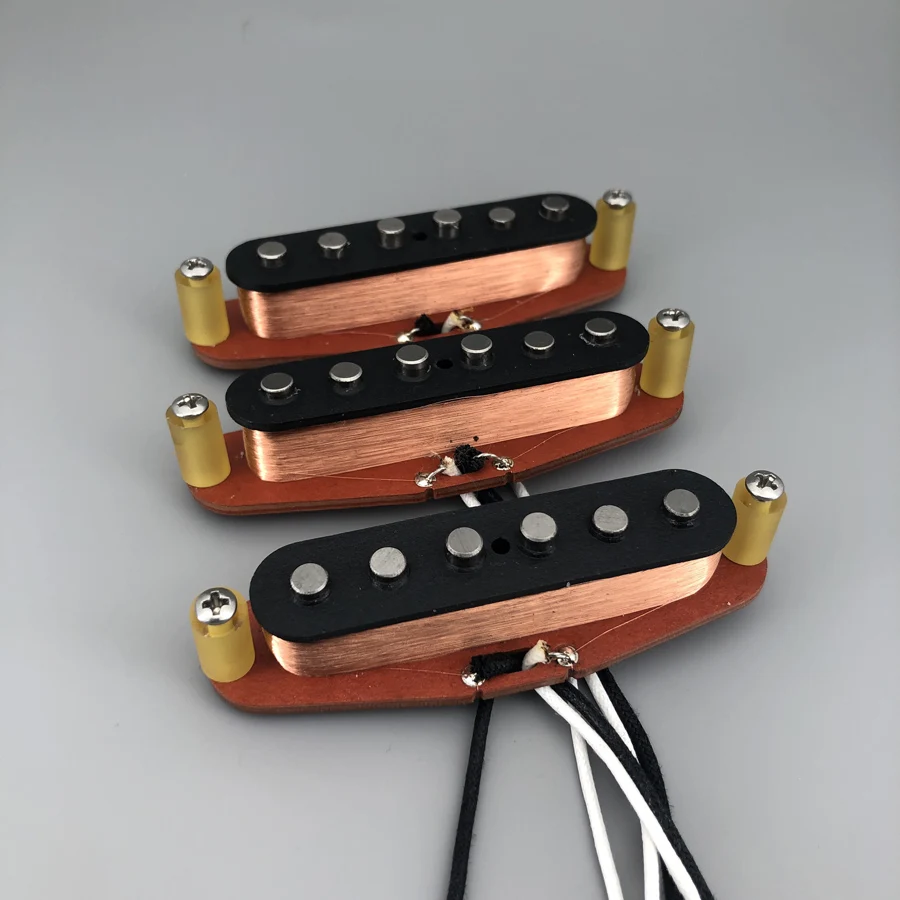 

Guitar Pickups Vintage V69 SSS Single Coil Handwound Alnico 5 Guitar Pickups 42 Heavy Formvar Wires Guitar Accessories