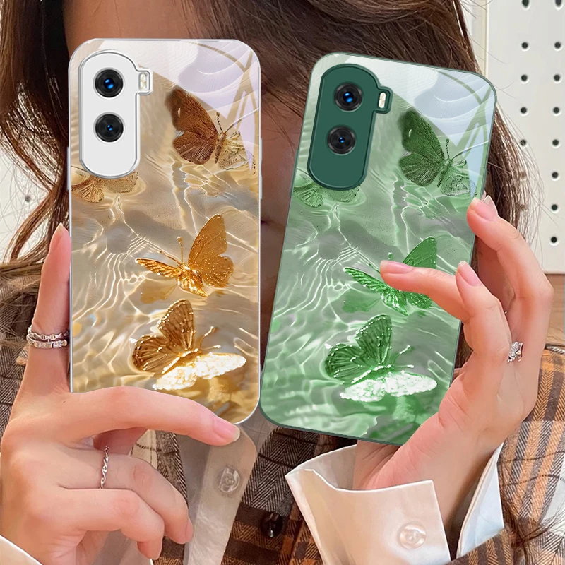 Lucky Butterfly White для Honor 200 90 8X 9X Pro Lite P50 P40 Nova 10 11i P60 Magic4 6 Mate 20 50 Чехол телефона из