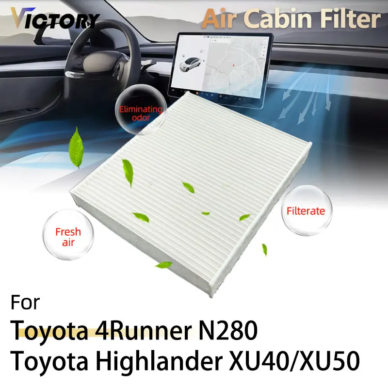 87139-02020 87139-YZZ20 PM2.5 Воздушный салонный фильтр для Toyota 4Runner N280 Highlander XU40 XU50 Land Cruiser Prado