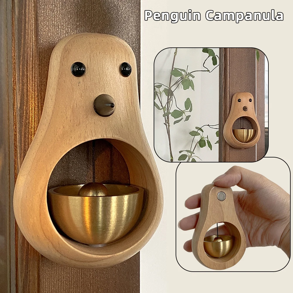 

Walnut Wooden Door Chime Creative Handmade Crafts Wind Chimes Home Refrigerator Bell Door Ornaments Decor Gift 2023 New Year