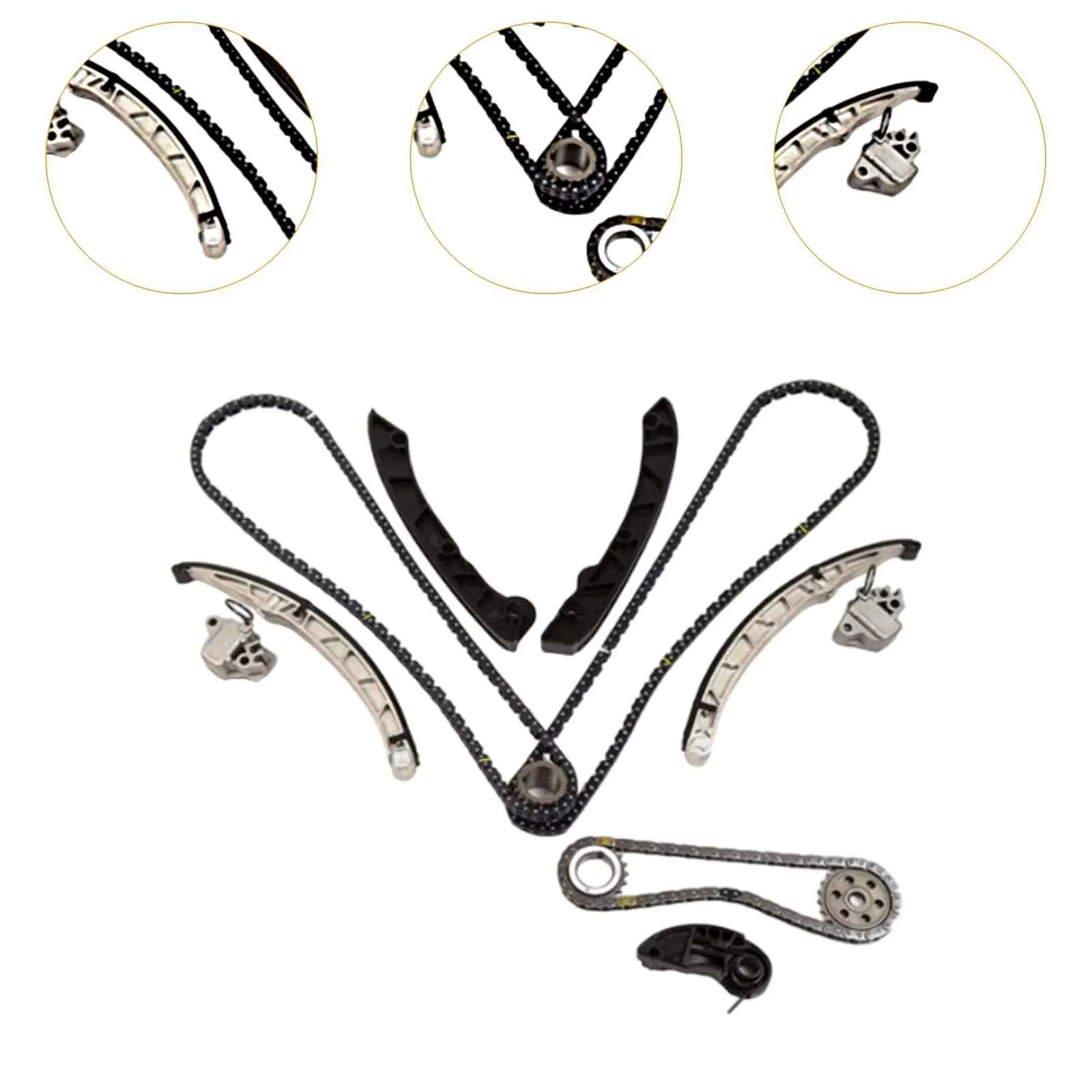 Комплект цепи ГРМ LR 011218 Прочные детали двигателя автомобиля для Land Rover LR4 5.0L 5000cc V8