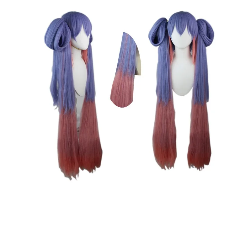 

Game King of Glory cosplay LOL Game skin Sun Shangxiang cosplay wig double ponytail long hair Fiber synthetic Hair