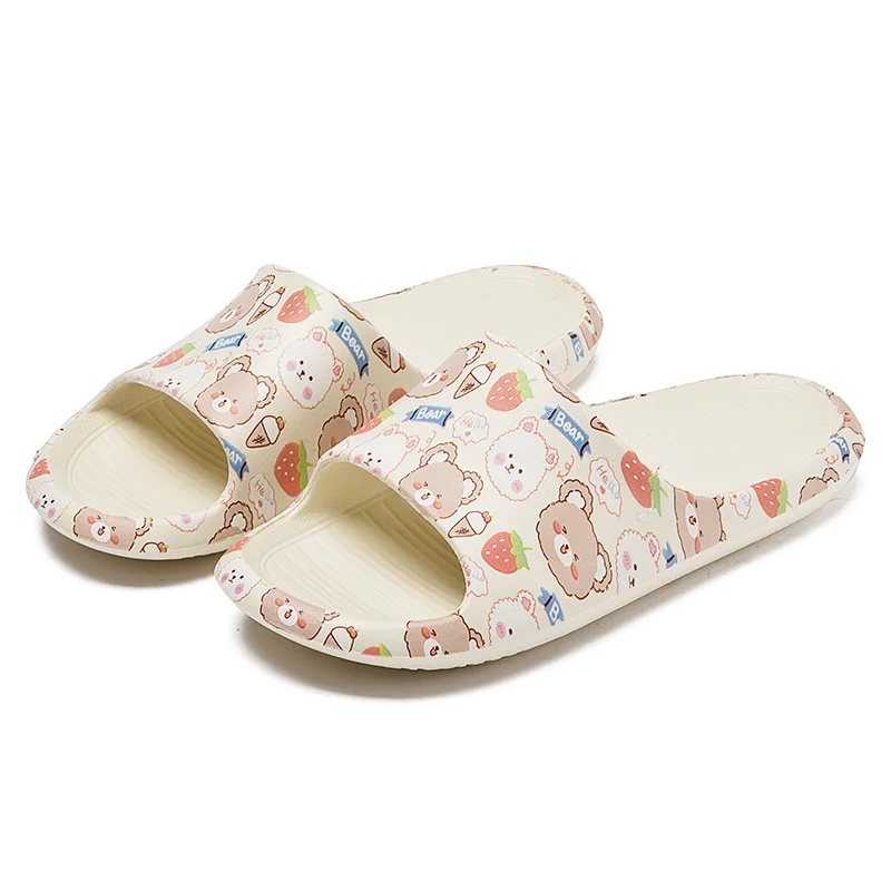 Women's Shoes Sandals and Slippers Girly Summer Non-slip Soft Bottom Indoor Casual Bathroom Outside Wear Beach Slippers