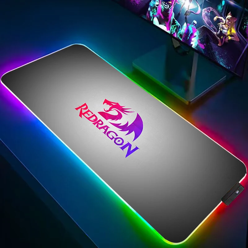 

Rgb Redragon игровой коврик для клавиатуры, коврик для мыши Xxl, настольные аксессуары, аниме коврики для мыши, игровой ПК, строительный коврик, расширенный компьютерный стол