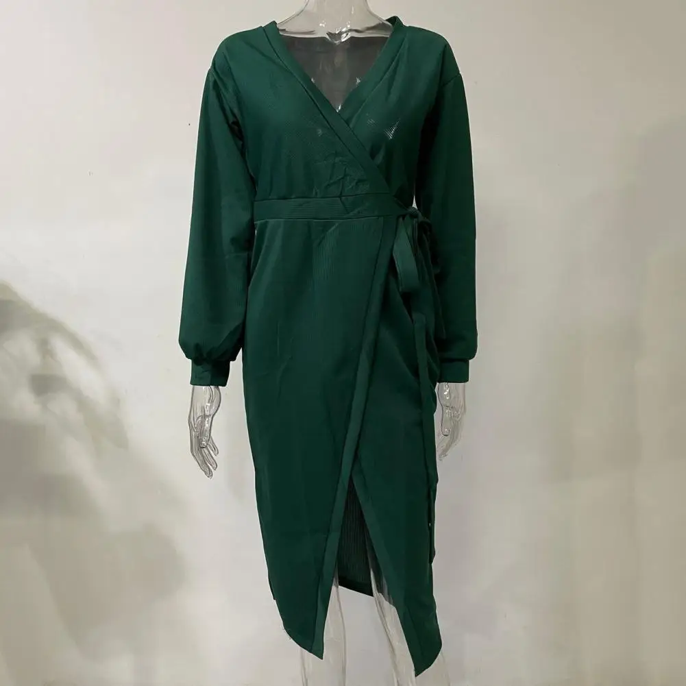 

Lady Spring Dress Solid Color Women Spring Dress Elegant Soft Women Spring Dress