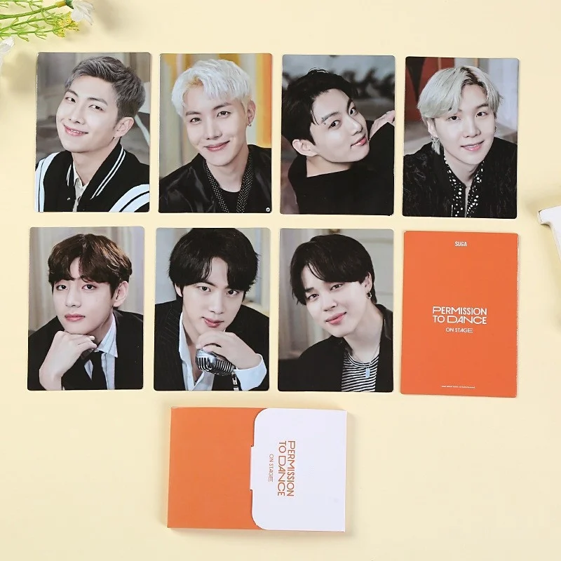 

7pcs/set Kpop Bangtan Boys Lomo Card New Album Photo Album Card K-pop High Quality HD Photocard Stickers PERMISSION TO DANCE
