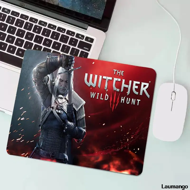 

The Witchers Mouse Pad Anime Kawaii Gaming Accessories Small Gabinete PC Gamer Keyboard Deskmat Mausepad Genshin Impact Mousepad