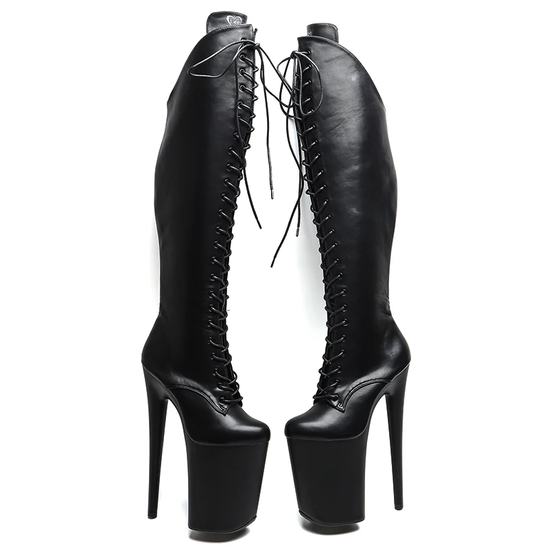 Leecabe/23 см/9 дюймов матовый верх из искусственной кожи трендовые модные ботинки для