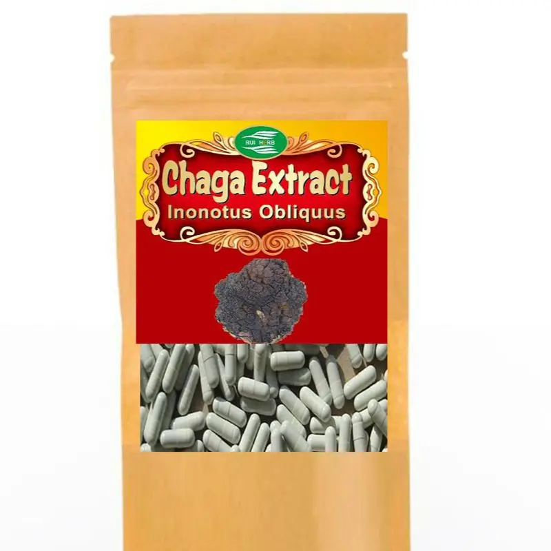 

100pcs, Chaga Mushroom Extract Capsules High Strength 30%Polysaccharides