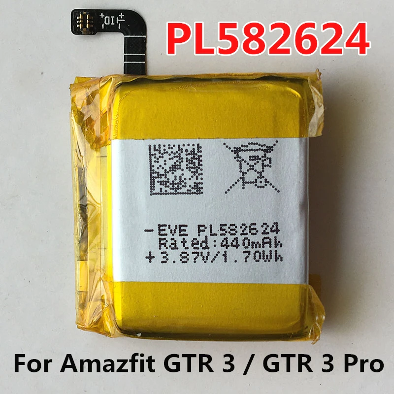 Аккумулятор для Huami Amazfit Bip Ares Pace A1609 Trex GTR 2 2e Stratos 3 Pop Pro 47 мм 42 GTS2 Mini PL 412120 H 402022 GH 402120 В