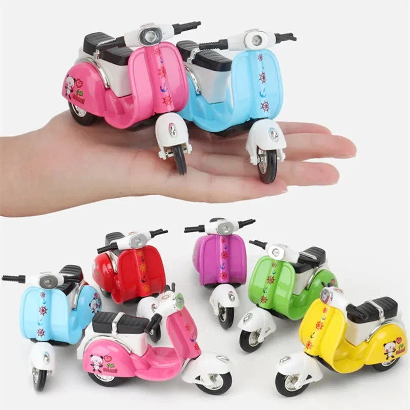 

1Pcs Metal Motorcycle Model Toy 1:36 Vehicle Anime Figurines MINI Simulation Electric Bicycle Collection for Kids Birthday Gift