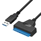 Адаптер для жесткого диска USB на SATA, Переходник USB 3,0 и Type C на SATA III, кабель преобразователя для 2,5 SSD HDD Drive Serial SATA 22 Pin