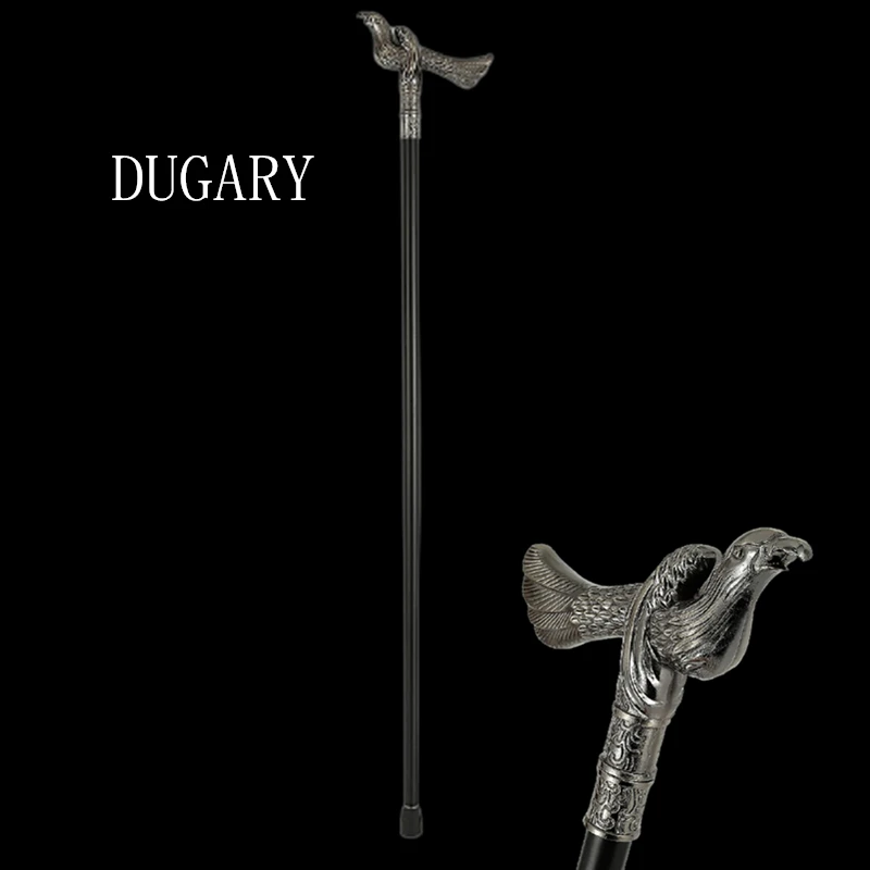 

DUGARY Luxury Fashion Walking Stick Man Cane Women Party Walking Silver bird High quality brand metal cosplay Detachable