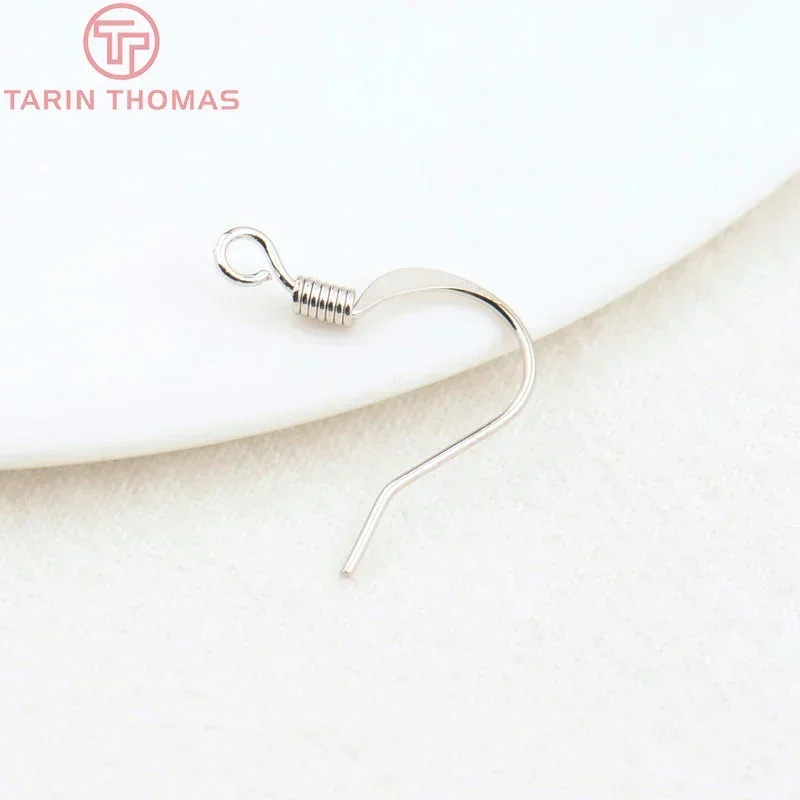 (2239) 20 шт. высота 16 мм 24-каратное золото латунный крючок для сережек аксессуары