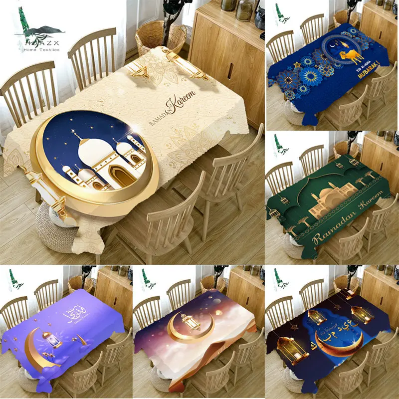 

Muslim Restaurant Kitchen Table Cloth Rectangular Dining Tables Decoration Ramadan Festival Home Islamic Festival Party Manteles