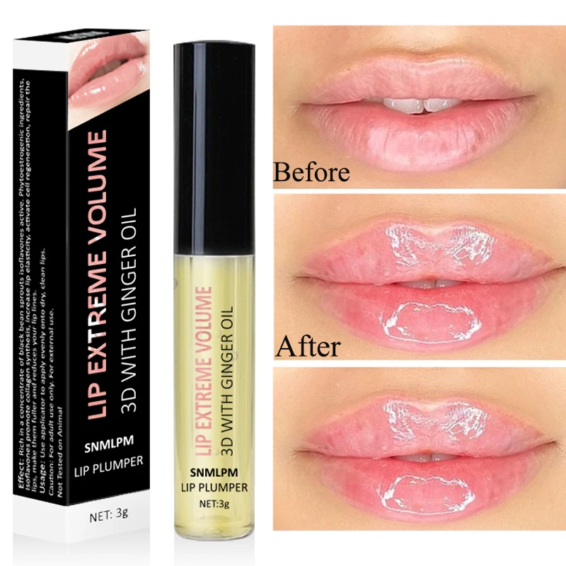 Instant Lip Plumping Oil Reduce Lip Fine Lines Remover Dead Skin Moisturizing Sexy Volumising Serum Long Lasting Nourishing Care
