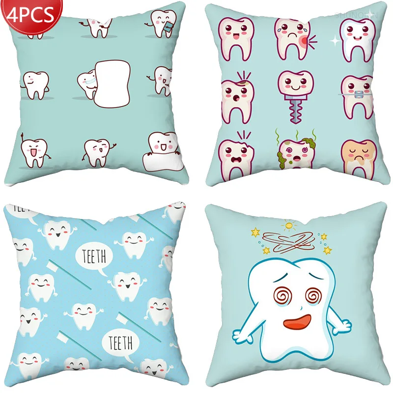 

Simple Spring Tree Landscape Pillowcase Polar Bear Cartoon Animal Pillowcase Bedroom Home Decoration Home Decor Throw Pillow DIY