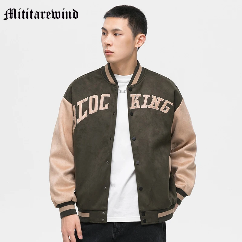 

Бейсбольная рубашка, топ, весна и осень, американская мода, новинка, мужская куртка оверсайз с длинным рукавом, пальто, винтажная уличная одежда в стиле хип-хоп