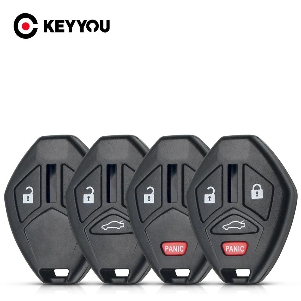 

KEYYOU 10pcs Remote Car Key Shell For Mitsubishi Lancer Outlander Endeavor Galant 2007 2008 2009 2010 2011 2/3/4 Buttons