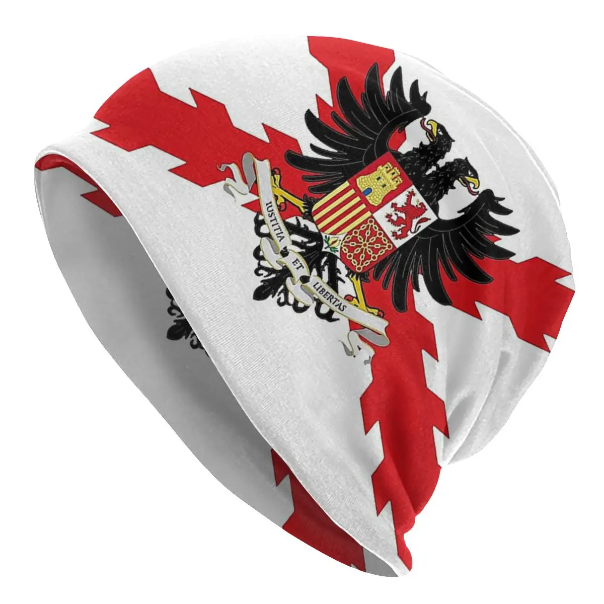

Spain Imperial Shield National Flag Autumn Female Warm Beanies Double Used Warm Bonnet Hats