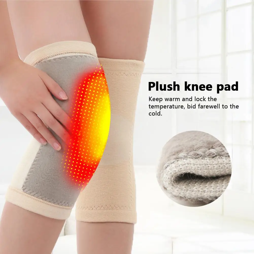 

1 Pair Knee Pads Thickened Warm Elastic Sport Knee Brace Knee Warmer Protector for Joint Pain Relief For Fitness Running Cycling