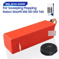 original sweeping mopping robot vacuum cleaner replacement battery for xiaomi roborock s50 s51 s55 t60 brr 2p4s 5200d 5200mah